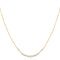 Gold Arc Pavé Necklace